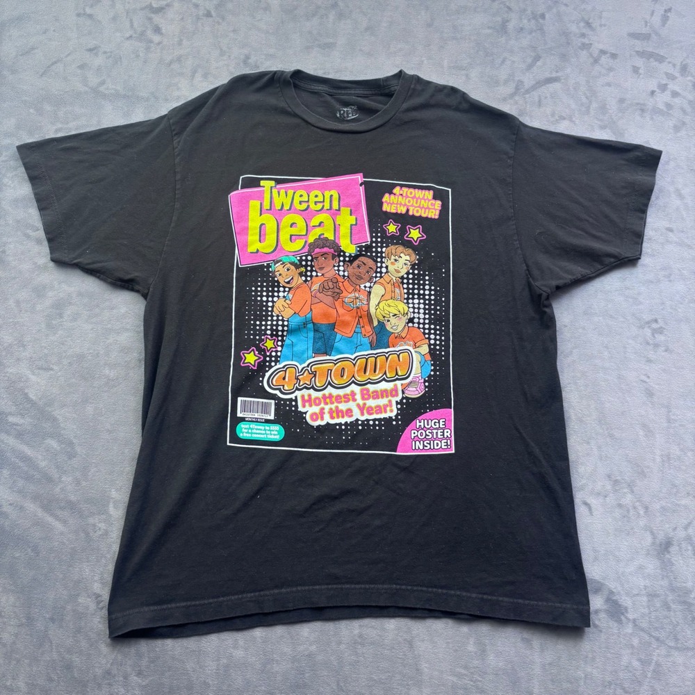 Disney Pixar Turning Red 4 Town Tween Beat Graphic T-Shirt Black XL